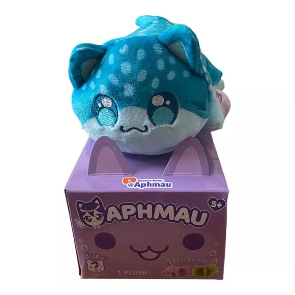 Aphmau Meemeows Mystery Plush Litter 5 Under The Sea Series STINGRAY Cat NEW - Picture 1 of 6